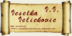 Veselka Veličković vizit kartica